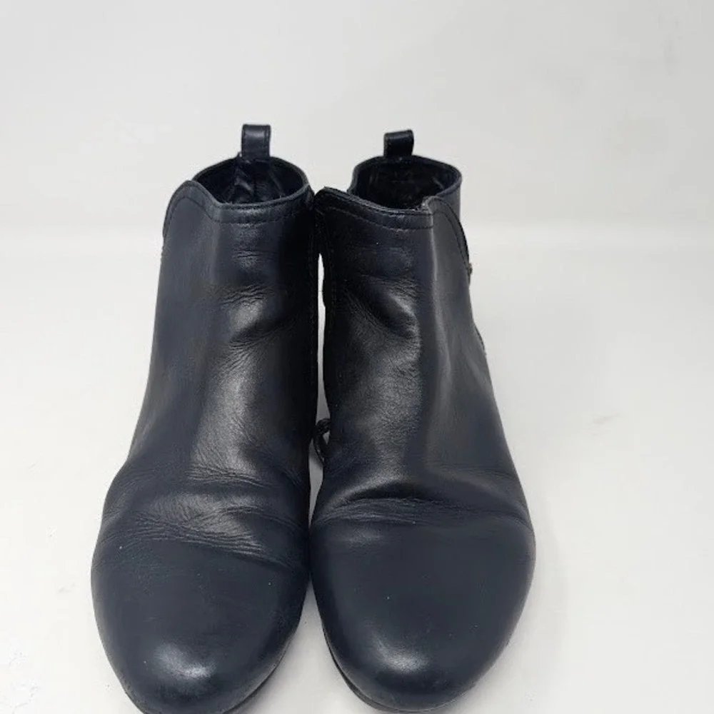 Tory Burch Jess Women's black leather‎ ankle boots sz 9.5